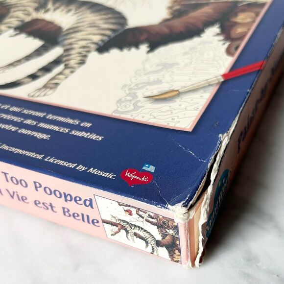 Charles Wysocki Too Pooped Cat on Tree Limb Paint By Number Kit Dimensions - Picture 12 of 12